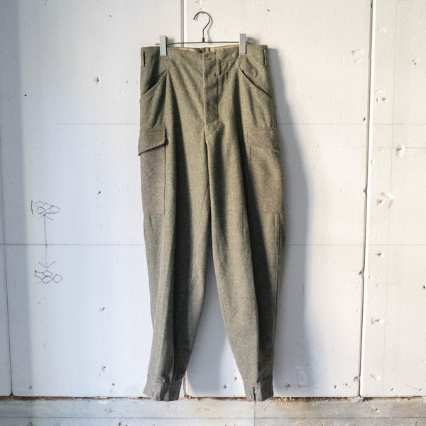 1940s Swedish military M39 wool cargo pants 'dead stock'