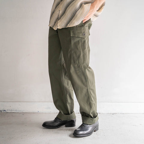 1970s Belgium military one-cargo pants with magazine pocket 'dead stock'