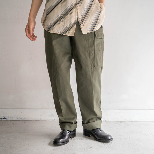 1970s Belgium military one-cargo pants with magazine pocket 'dead stock'