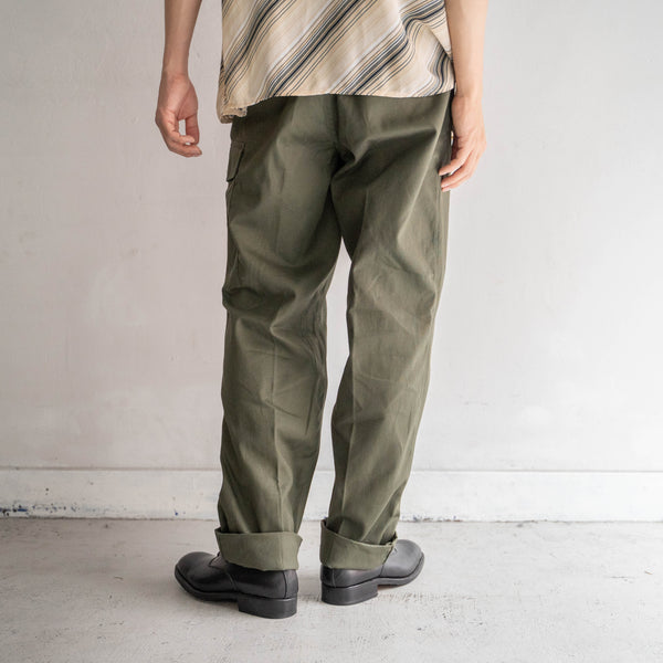 1970s Belgium military one-cargo pants with magazine pocket 'dead stock'