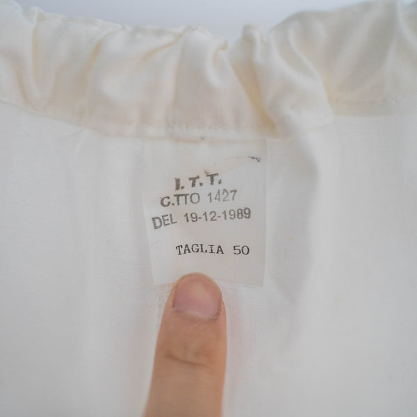 1980s Italian military cotton 100 easy wide pants 'dead stock'