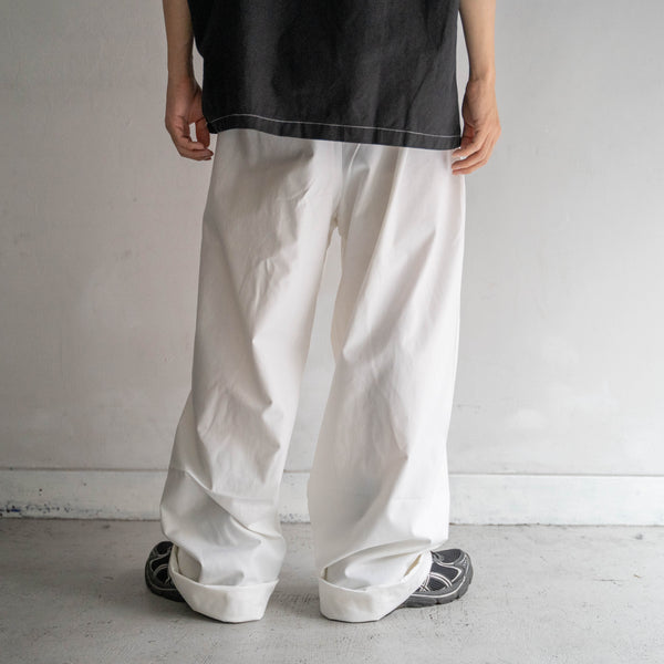 1980s Italian military cotton 100 easy wide pants 'dead stock'