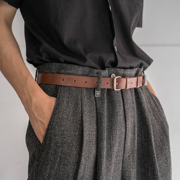 1960-70s Romanian military red brown leather belt 'mint condition'