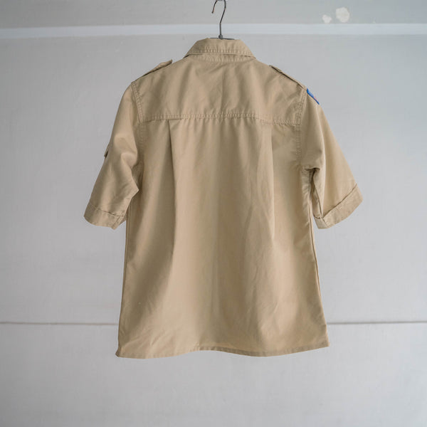 1970-90s 'BOY SCOUTS OF AMERICA' uniform shirt -remake- -2