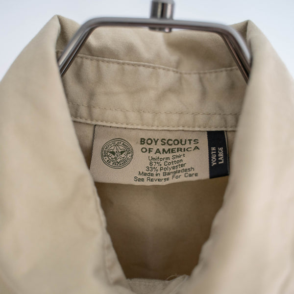 1970-90s 'BOY SCOUTS OF AMERICA' uniform shirt -remake- -1