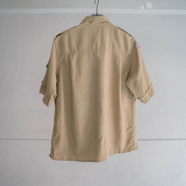 1970-90s 'BOY SCOUTS OF AMERICA' uniform shirt -remake- -4