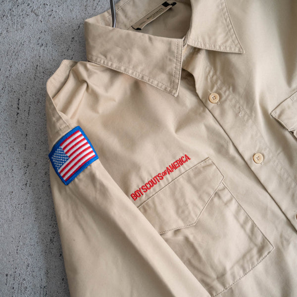 1970-90s 'BOY SCOUTS OF AMERICA' uniform shirt -remake- -8
