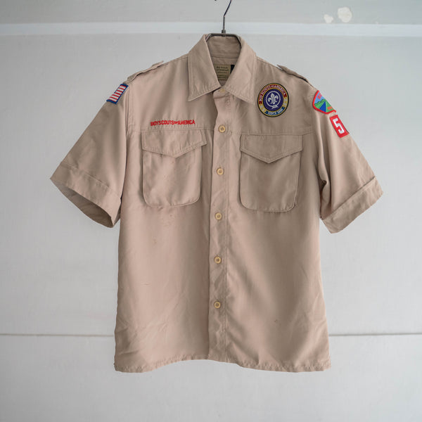 1970-90s 'BOY SCOUTS OF AMERICA' uniform shirt -remake- -5