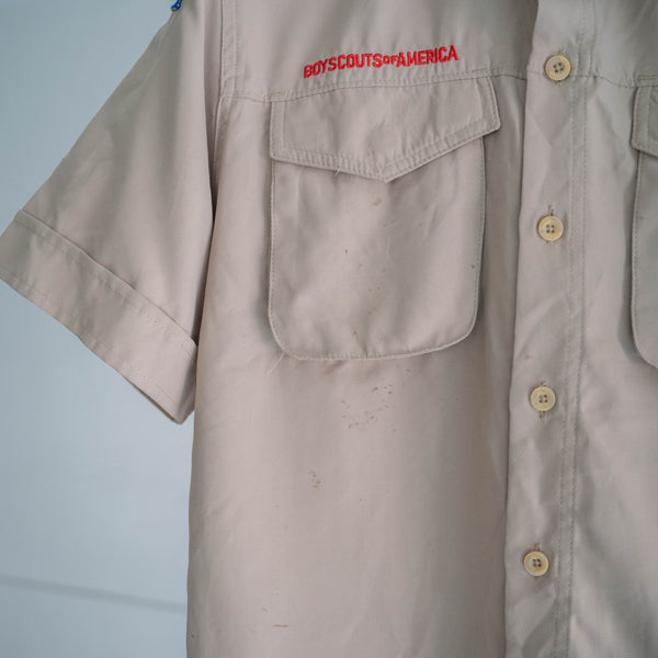 1970-90s 'BOY SCOUTS OF AMERICA' uniform shirt -remake- -5
