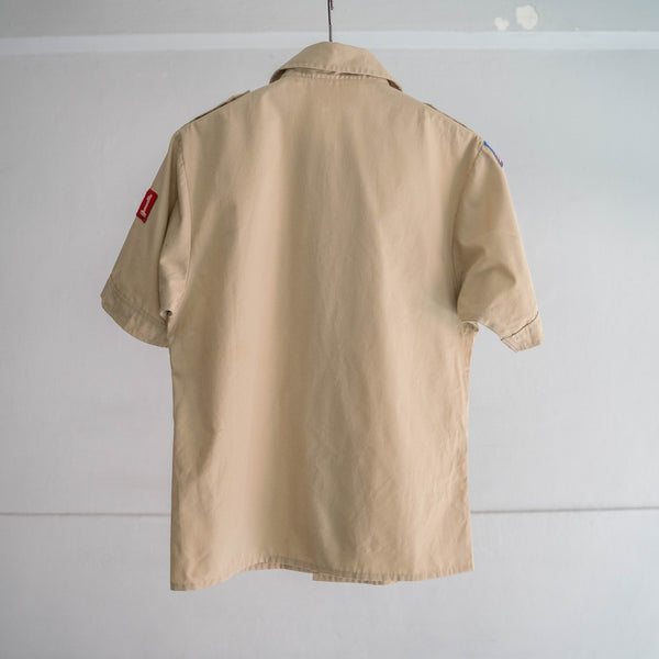 1970-90s 'BOY SCOUTS OF AMERICA' uniform shirt -remake- -7