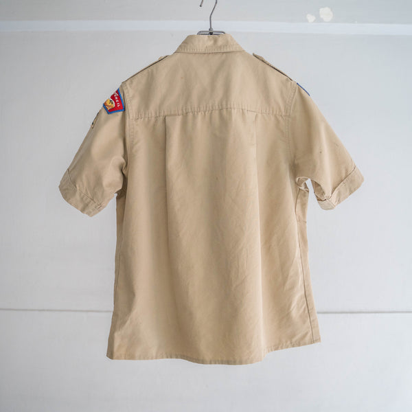1970-90s 'BOY SCOUTS OF AMERICA' uniform shirt -remake- -3