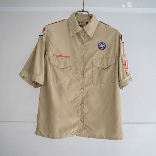 1970-90s 'BOY SCOUTS OF AMERICA' uniform shirt -remake- -6