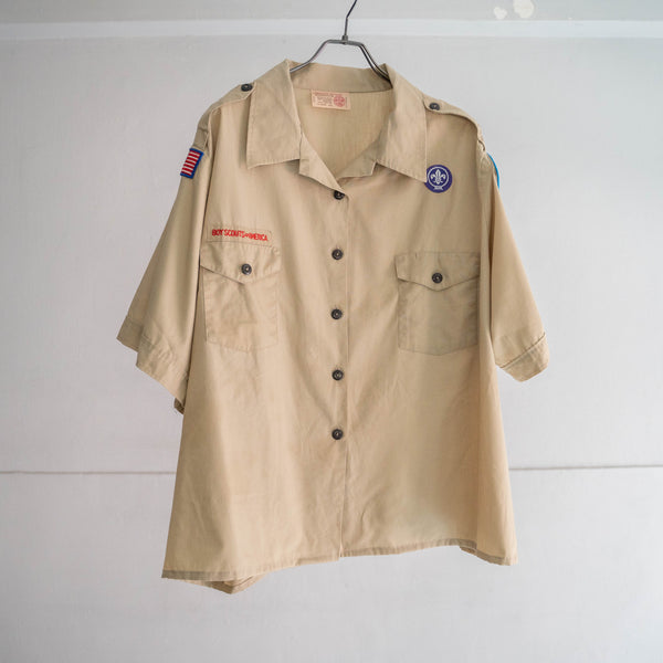 1970-90s 'BOY SCOUTS OF AMERICA' uniform shirt -remake- -10