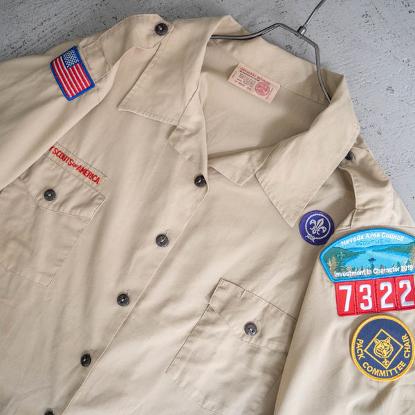 1970-90s 'BOY SCOUTS OF AMERICA' uniform shirt -remake- -10