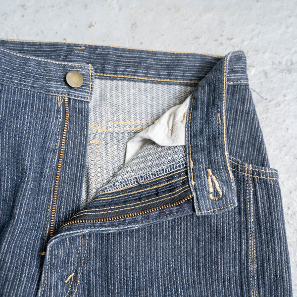 1990s indigo blue denim corduroy pants