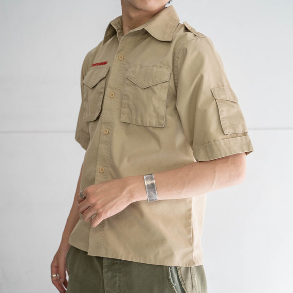 1970-90s 'BOY SCOUTS OF AMERICA' uniform shirt -remake- -2