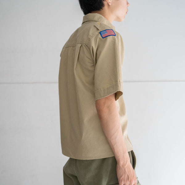 1970-90s 'BOY SCOUTS OF AMERICA' uniform shirt -remake- -2
