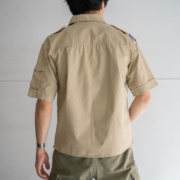 1970-90s 'BOY SCOUTS OF AMERICA' uniform shirt -remake- -2