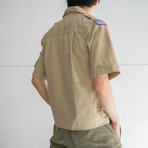 1970-90s 'BOY SCOUTS OF AMERICA' uniform shirt -remake- -1