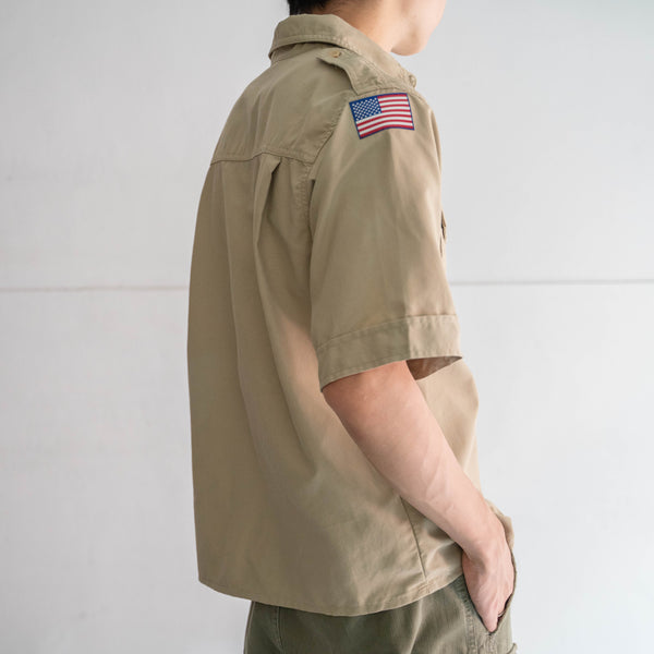 1970-90s 'BOY SCOUTS OF AMERICA' uniform shirt -remake- -4