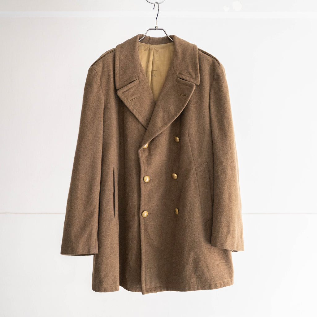 1940-50s French military wool pea coat 'dead stock' – gochic vintage