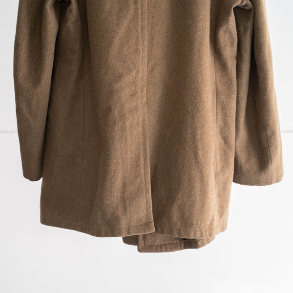 1940-50s French military wool pea coat 'dead stock'