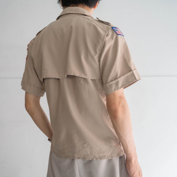 1970-90s 'BOY SCOUTS OF AMERICA' uniform shirt -remake- -5