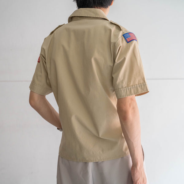 1970-90s 'BOY SCOUTS OF AMERICA' uniform shirt -remake- -7