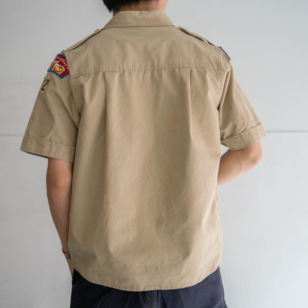 1970-90s 'BOY SCOUTS OF AMERICA' uniform shirt -remake- -3