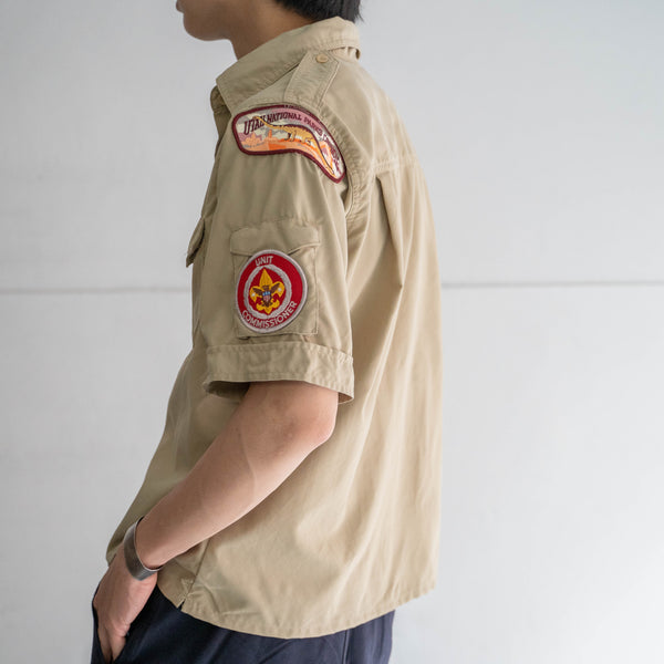 1970-90s 'BOY SCOUTS OF AMERICA' uniform shirt -remake- -6