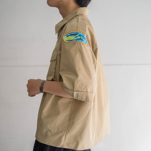 1970-90s 'BOY SCOUTS OF AMERICA' uniform shirt -remake- -9