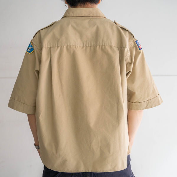 1970-90s 'BOY SCOUTS OF AMERICA' uniform shirt -remake- -9