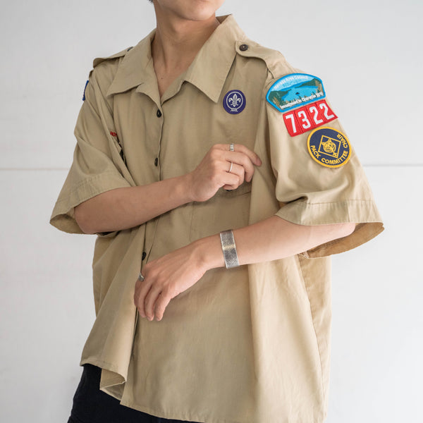 1970-90s 'BOY SCOUTS OF AMERICA' uniform shirt -remake- -10