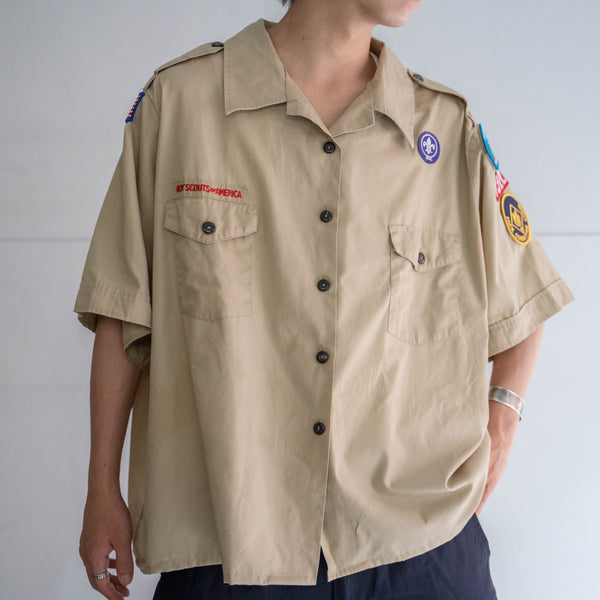 1970-90s 'BOY SCOUTS OF AMERICA' uniform shirt -remake- -10