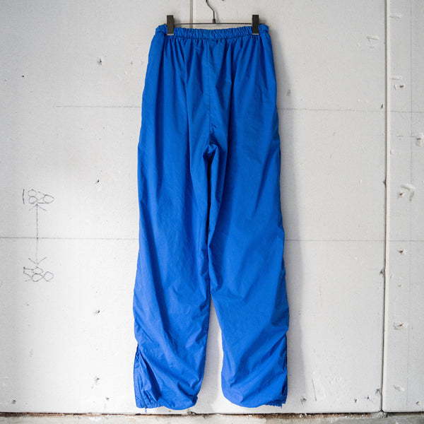 1980s Italian military light blue color training pants 'with side zip'