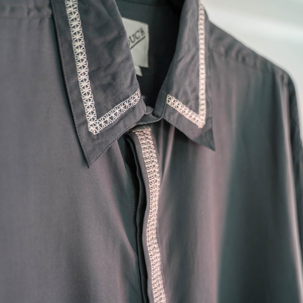 1980-90s GOOUCH SUMIKURO silk 100 l/s shirt 'dead stock'