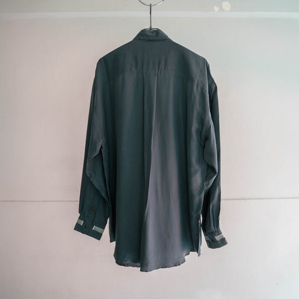 1980-90s GOOUCH SUMIKURO silk 100 l/s shirt 'dead stock'