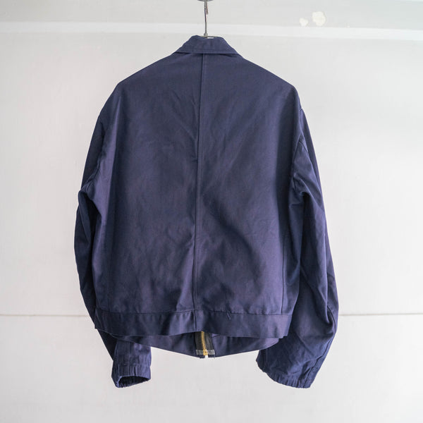 1970-80s Italian military short length zip-up jacket 'dead stock' -remake-
