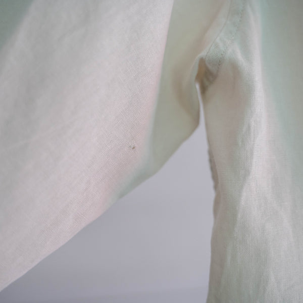1990s ivory linen × cotton l/s shirt