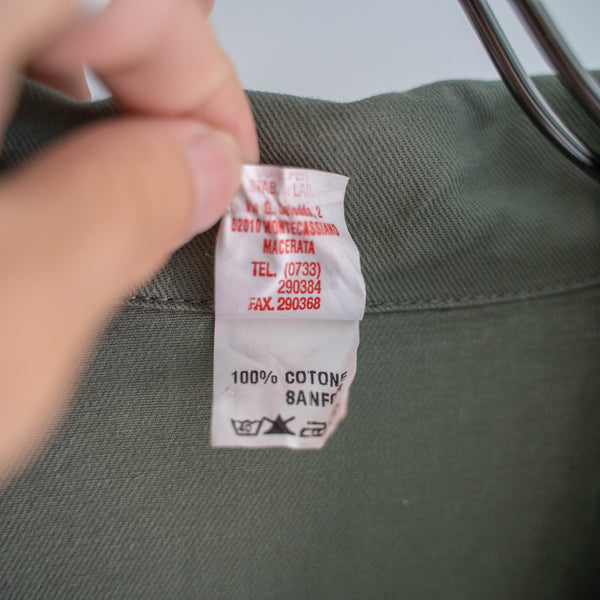 1970-80s Italy light green work jacket/coat with patch