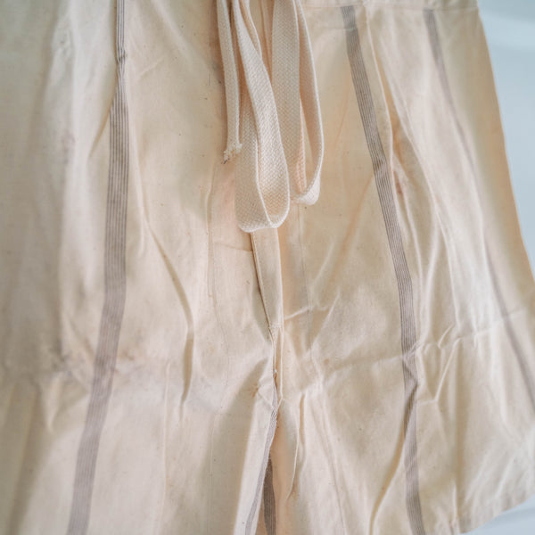 around 1970s Italian military prisoner shorts 'dead stock' -good dirt & remake-