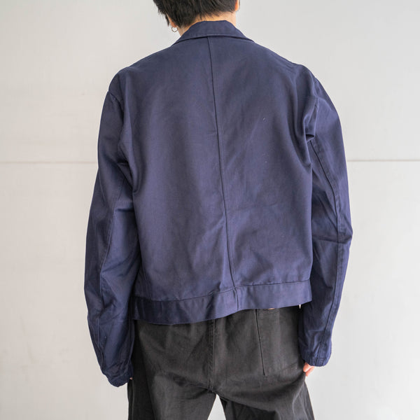 1970-80s Italian military short length zip-up jacket 'dead stock' -remake-