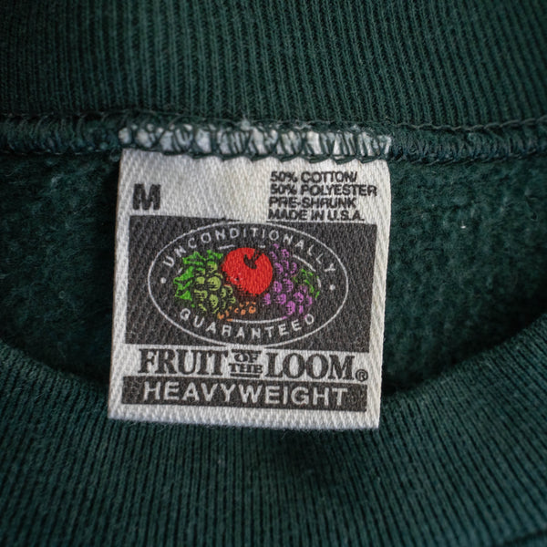 1990s Green color sweat shirt -patch custom-