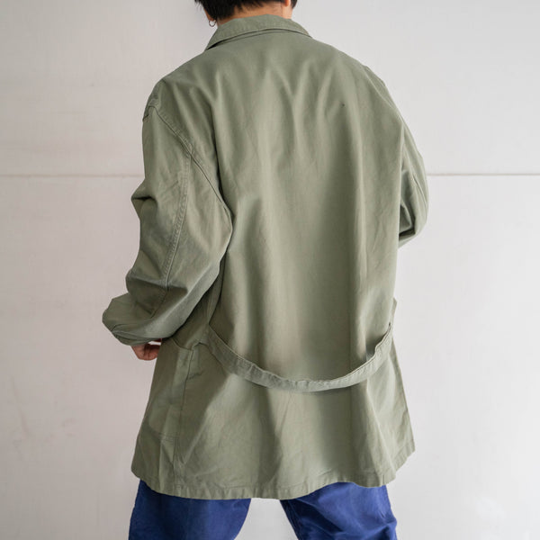1970-80s Italy light green work jacket/coat with patch