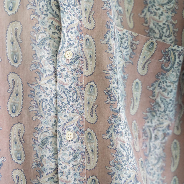 2000s paisley pattern short sleeve shirt 'remake'