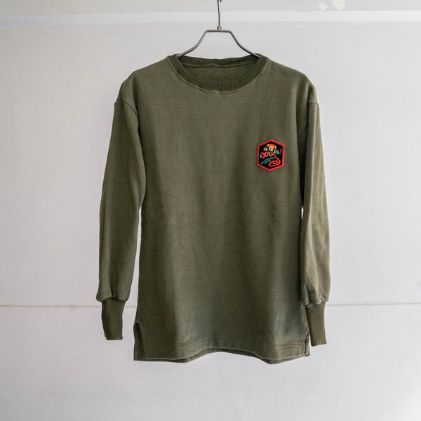 1990-00s Rumania military training sweat -patch custom- "dead stock"