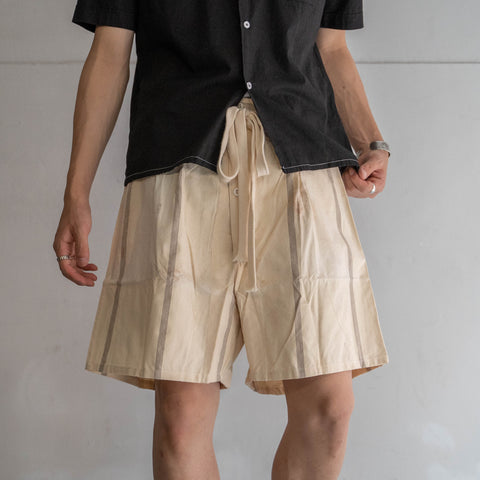 around 1970s Italian military prisoner shorts 'dead stock' -good dirt & remake-