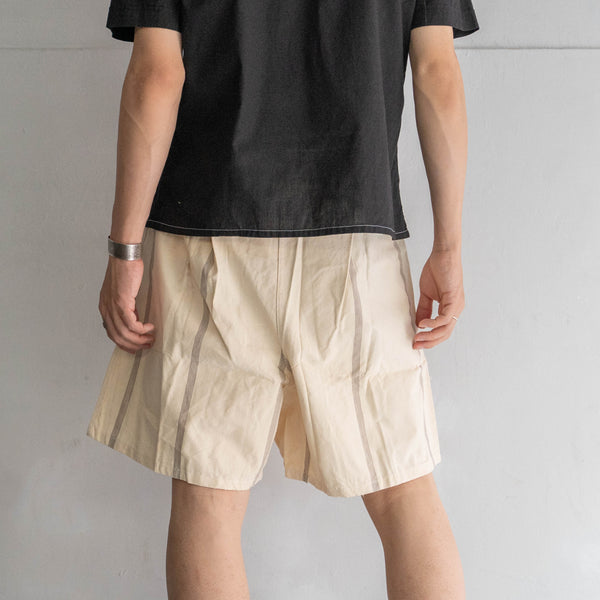 around 1970s Italian military prisoner shorts 'dead stock' -good dirt & remake-