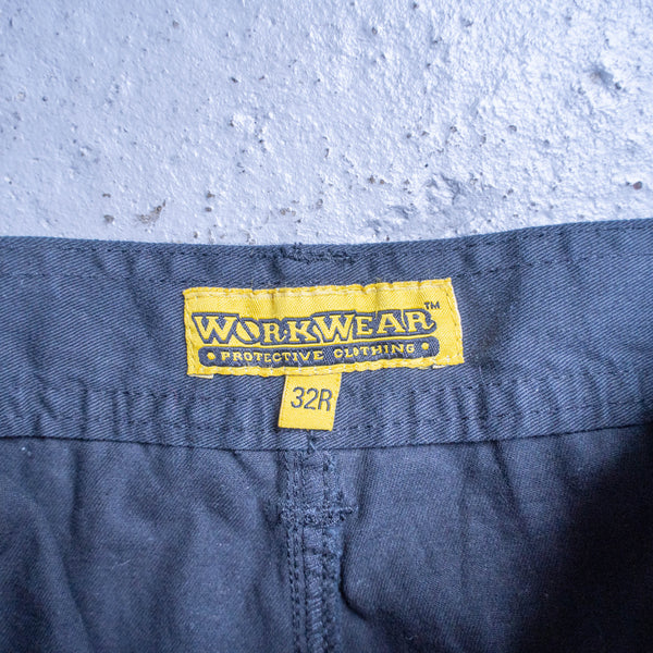 around 1990s black color cargo work pants -good gimmick-