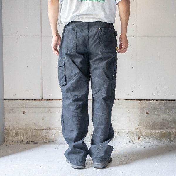 around 1990s black color cargo work pants -good gimmick-